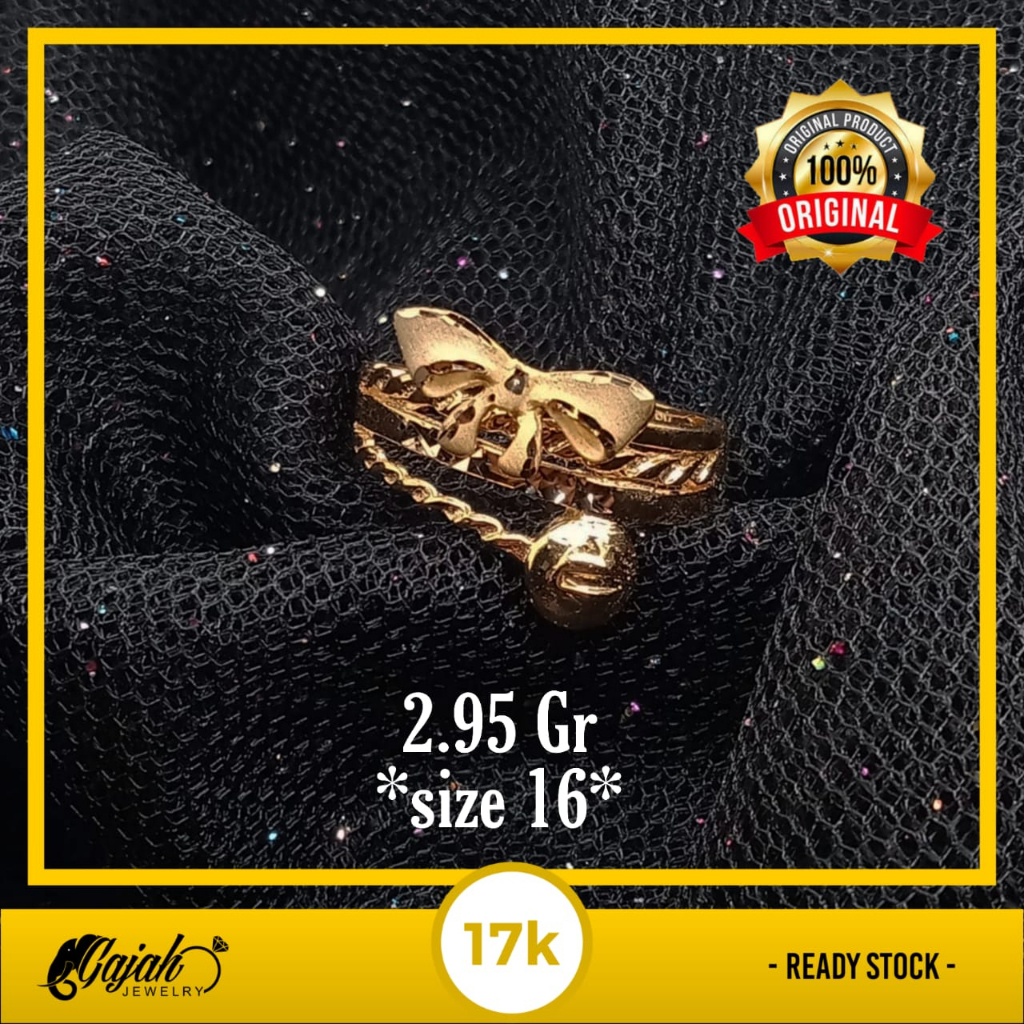 Cincin Emas 17K - 2.95 Gr Kadar 750 - 5119