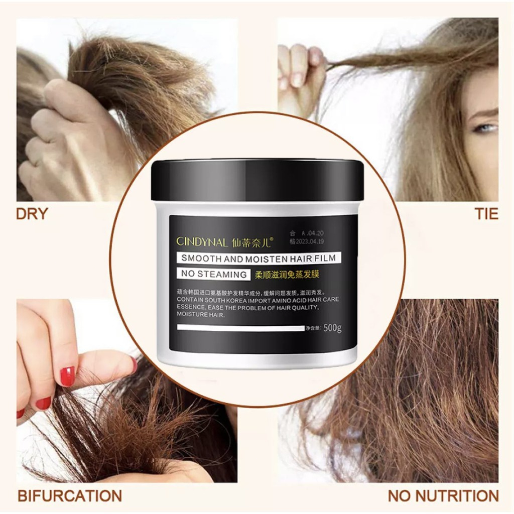 Hair Mask Keratin Masker Rambut Keratin 500g Salon Perawatan Rambut Masker Rambut Keratin Memperbaiki Rambut Rusakkering Keriting Sangat Menutrisi Perawatan Rambut Wangi Tahan Lama