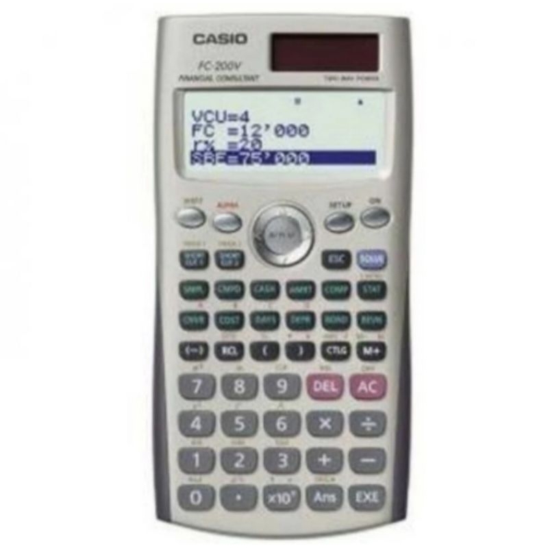 

CASIO FC 200V KALKULATOR FINANCIAL KEUANGAN CASIO FC 200V