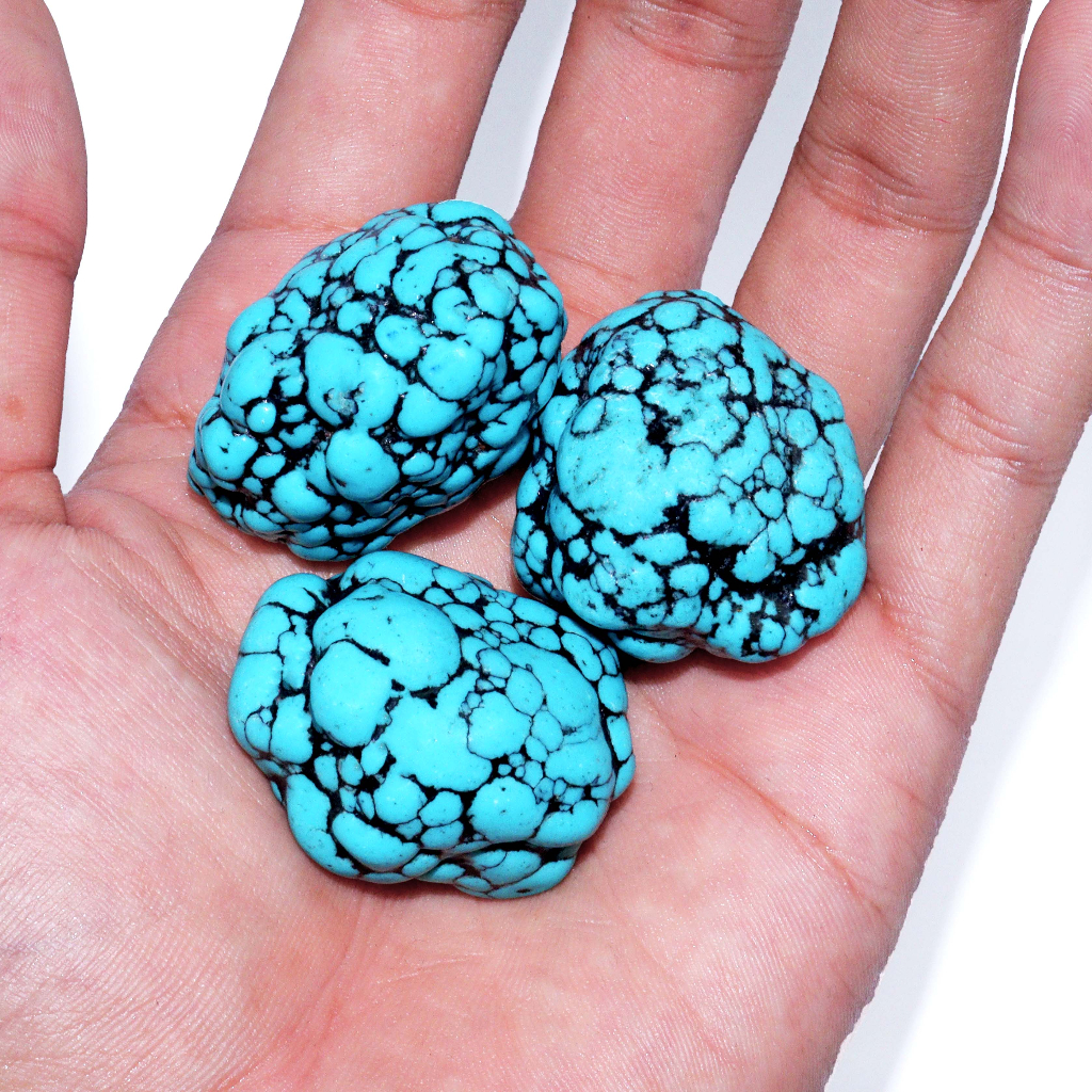 Natural Bahan Batu Akik Pirus Blue Tuquoise