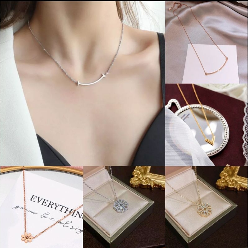 VILI - Floryn Titanium Necklace / Floryn Kalung Titanium Wanita