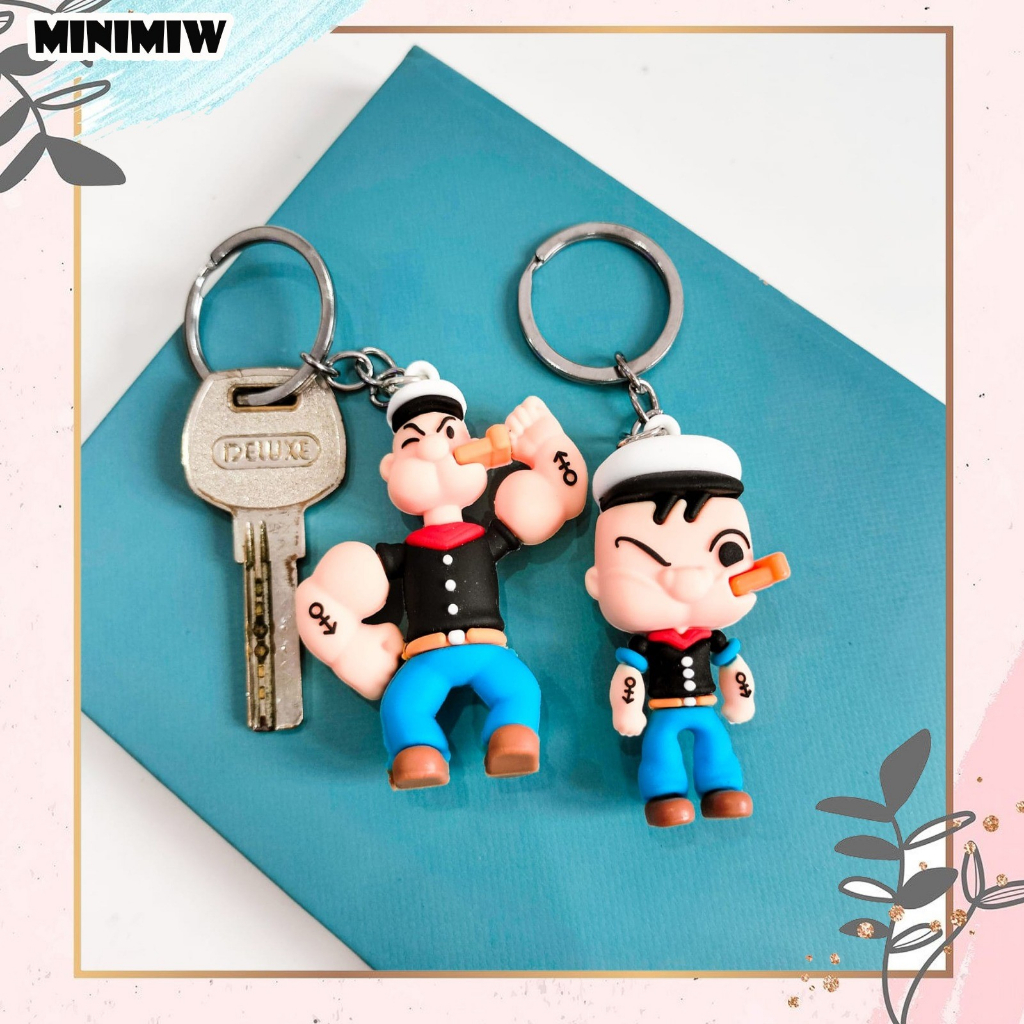 GANTUNGAN KUNCI POPAY GANCI POPEYE MUDA KARAKTER TOY STORY KARAKTER KEYCHAIN