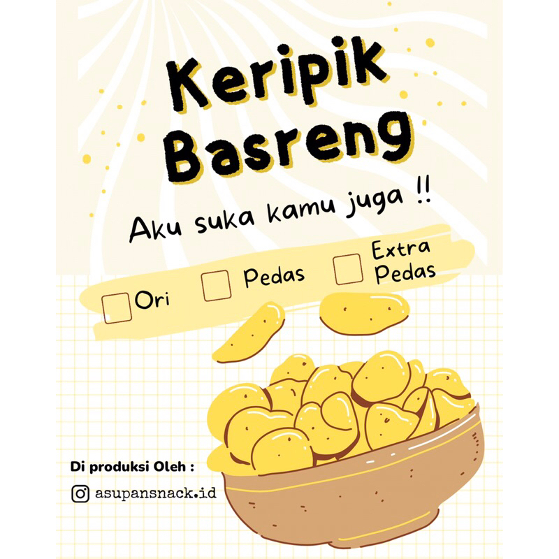 

keripik basreng baso goreng bumbu basah
