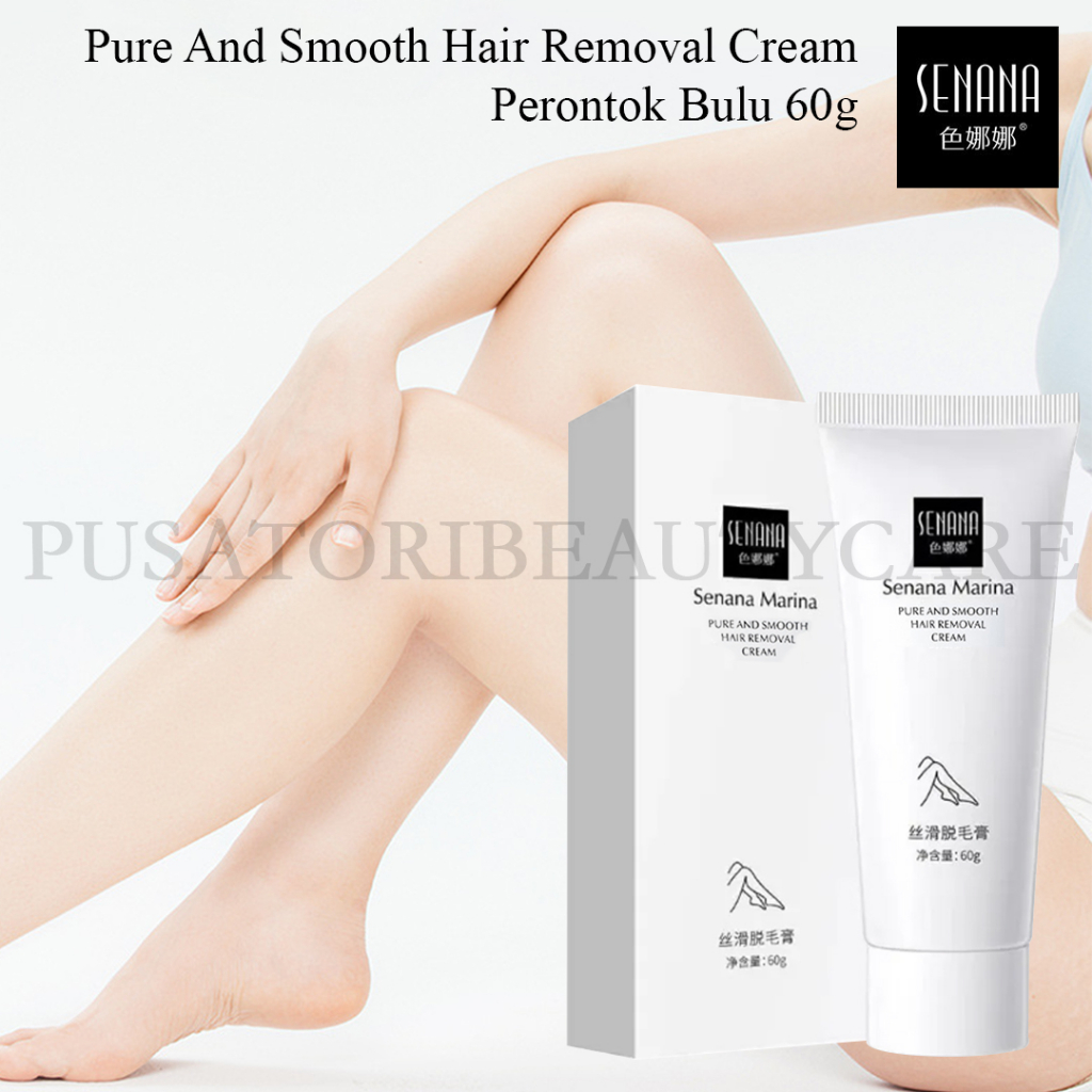 SENANA Pure And Smooth Hair Removal Cream  Perontok Bulu 60g