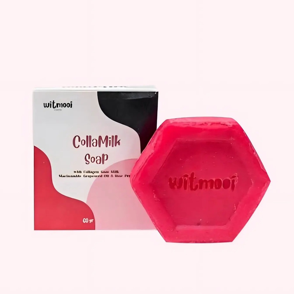 Witmooi CollaMilk Face & Body Soap - Sabun Collagen