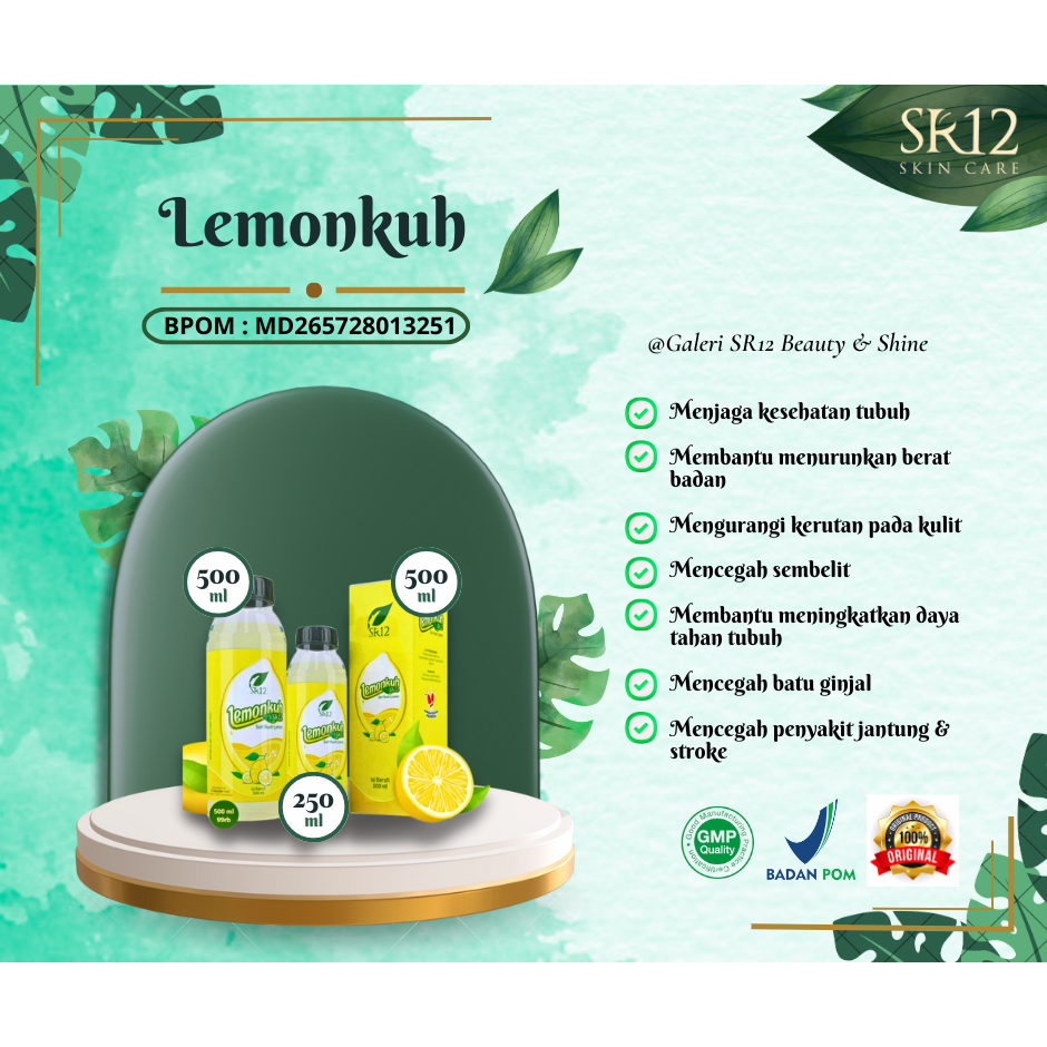 

LEMONKUH SR 12 / LEMONKUH / LEMONKU SR12 / LEMON SR12 / AIR LEMON SR 12 / SARI LEMON SR12 / SARI LEMON / AIR LEMON MEMELIHARA KESEHATAN / SARI BUAH LEMON / LEMON KAYA AKAN VITAMIN C / SARI BUAH LEMON UNTUK DAYA TAHAN TUBUH