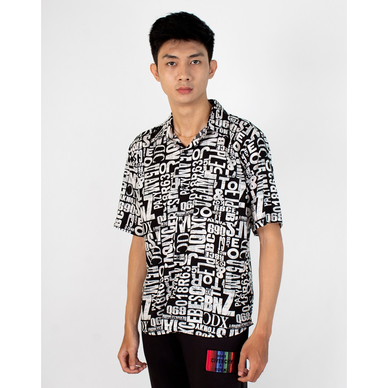 Fortrey Kemeja Corak TONKY | Kemeja Pantai Pria Hawai | Kemeja Cowok Bali REGGAE | Kemeja Surffing C
