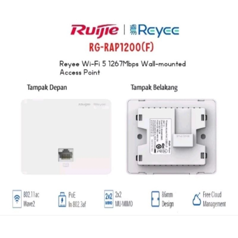 Ruijie Reyee RG-RAP1200F Acess point Ac1300 dual band