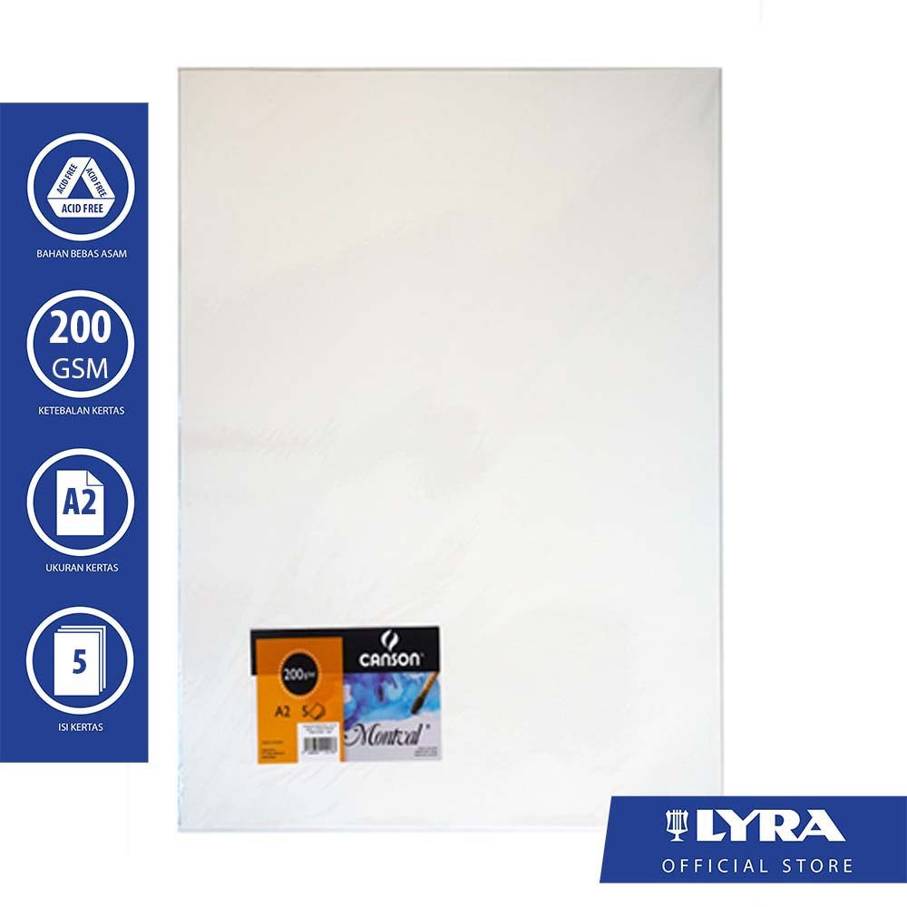 

Canson Montval A2 200gsm 5 Sheets