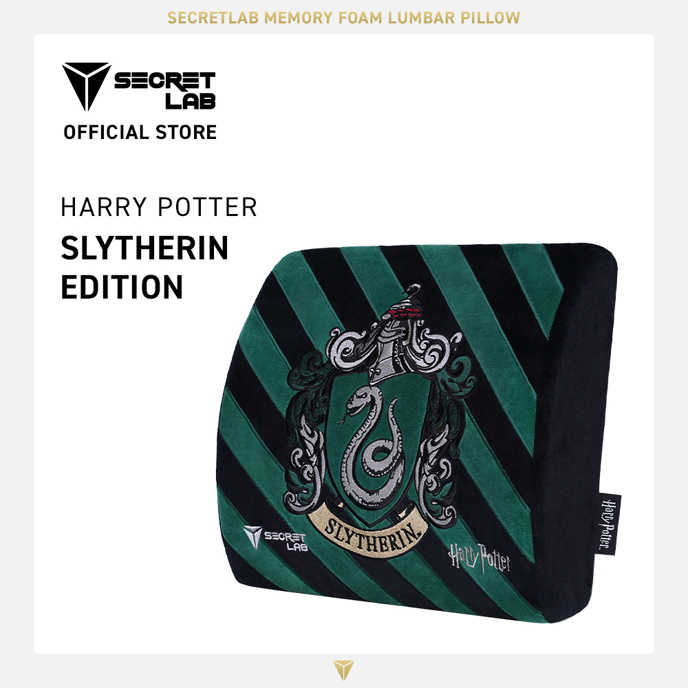 Secretlab Memory Foam Lumbar Pillow—Harry Potter Slytherin Edition