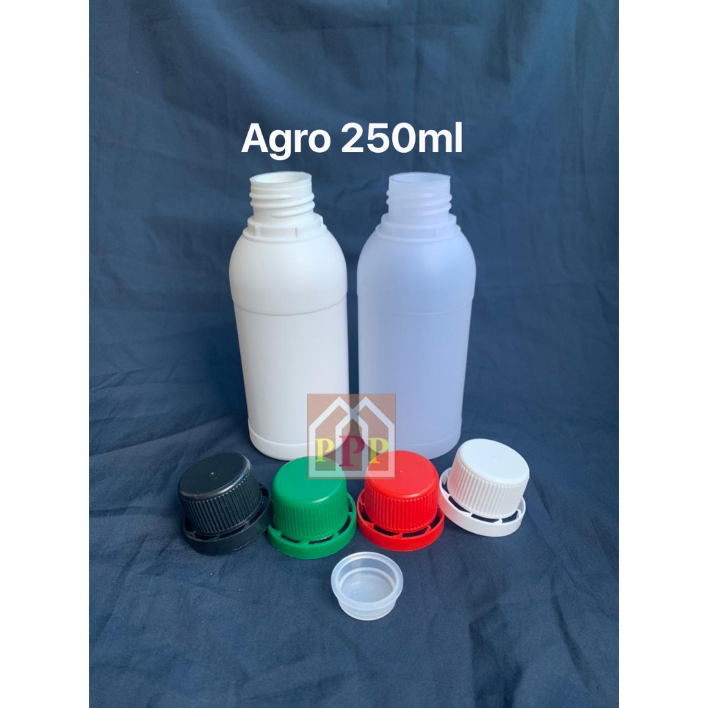 Botol agro 250 250ml / botol labor 250 ml 250ml/ botol HDPE 250ml
