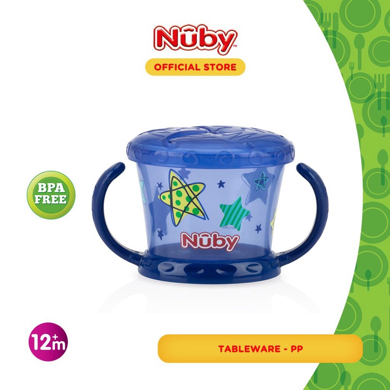 Nuby snack keeper - wadah makanan kecil bayi anti tumpah