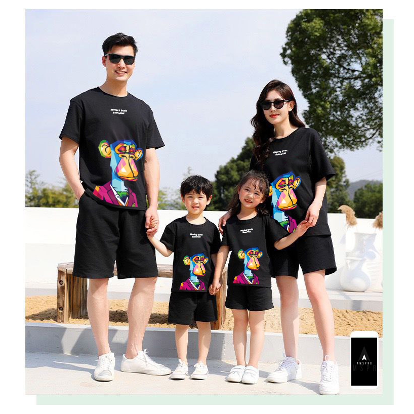 Amspro Baju Kaos Family Kaos Couple Baju Couple Keluarga Kaos Oversized MP03