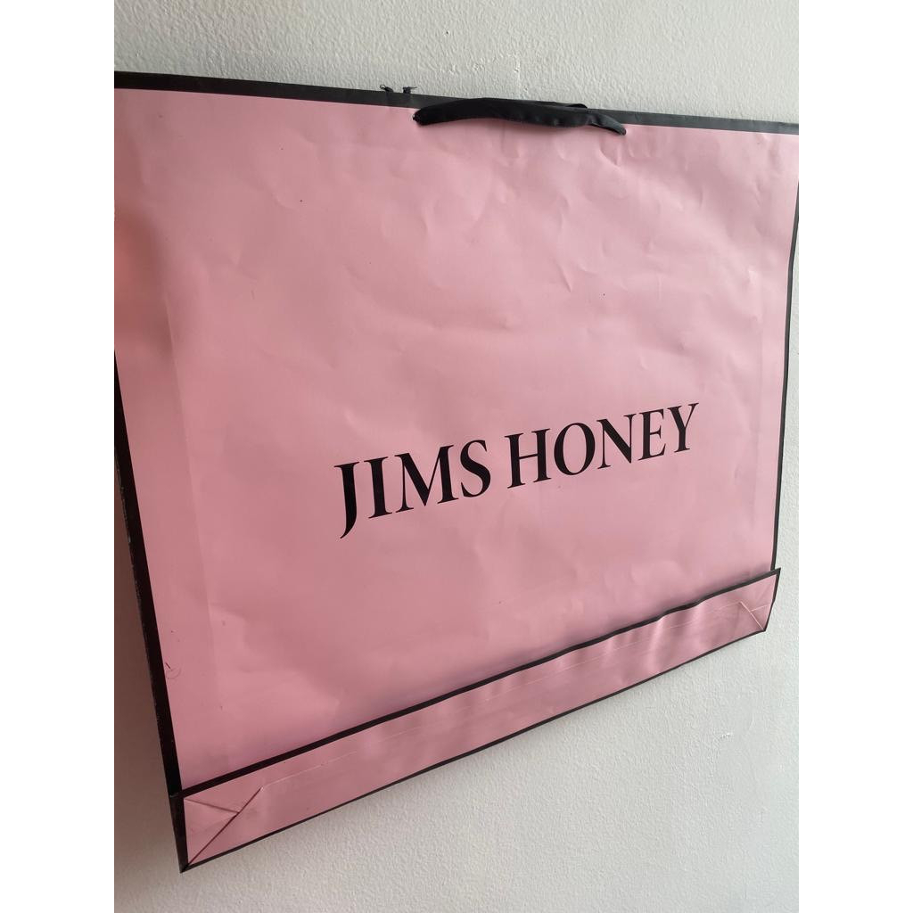 PAPER BAG JIMSHONEY ORIGINAL TAS BELANJA BAHAN KERTAS REALPIC COD OFFICIAL STORE