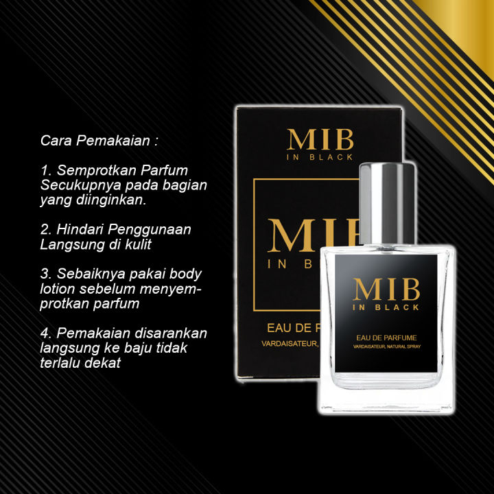 Hope Store - Parfum  MIB IN BLACK 60ml Unisex Tahan Lama