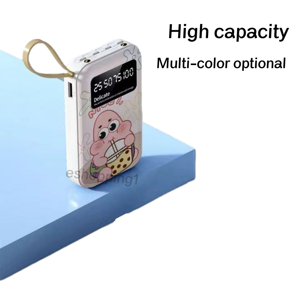 20000mAh Fast charging  charging treasure comes with four -line mini mobile power supply