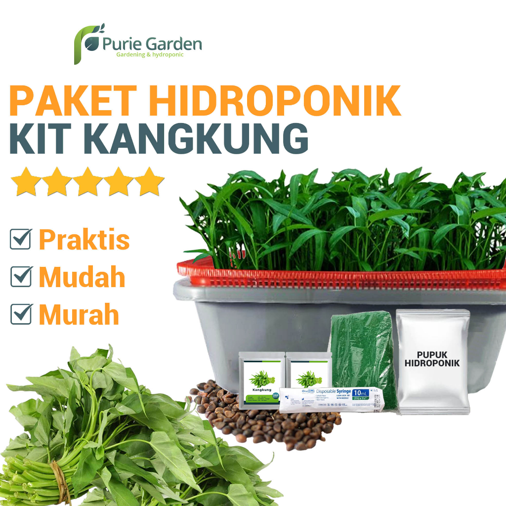 Paket Kit Kangkung Hidroponik