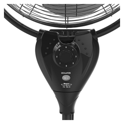 Maspion PW-501W Power Wall Fan Kipas Angin Dinding 20in