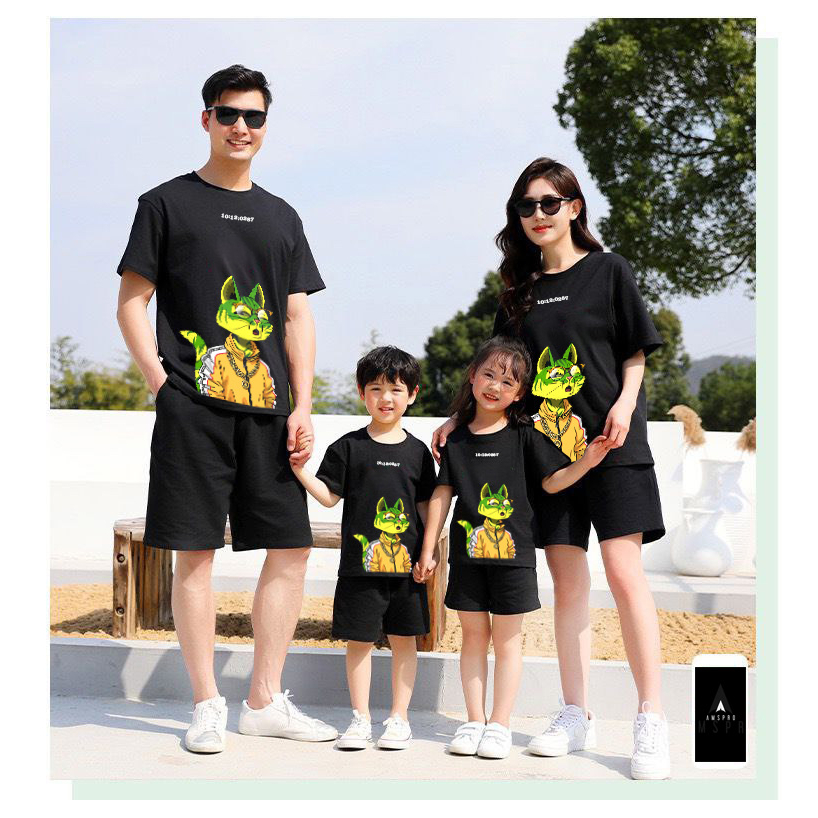 Amspro Baju Kaos Family Kaos Couple Baju Couple Keluarga Kaos Oversized CM01