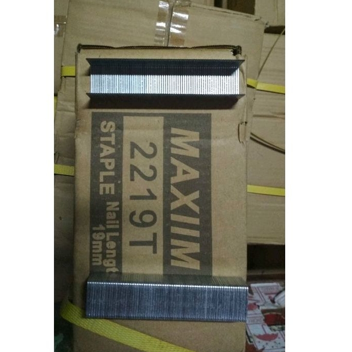

Maxiim 2219T paku staples tembak isi 10.000 pcs per dus 2219 T