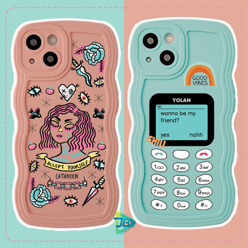 CUSTOM SOFTCASE SILIKON GELOMBANG WAVY CUSTOM ACCEPT FOR INFINIX SMART 5 6 6 PLUS HOT 9 10 11 12 PLAY 12 12I 20 20I 20S NOTE 12 G96 JB8903