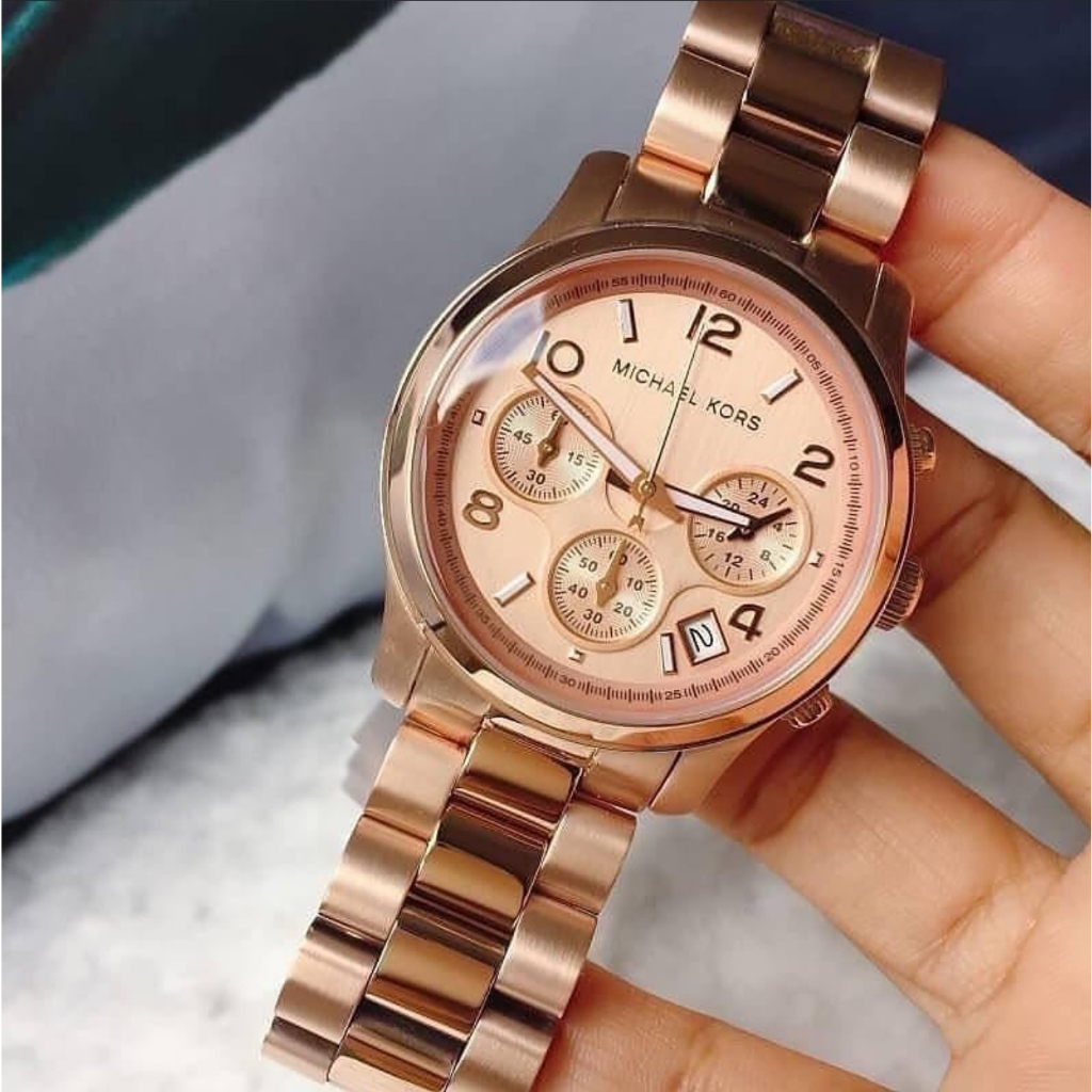 Jam Tangan Wanita MK 5128 Rosegold MK-5128 Watch