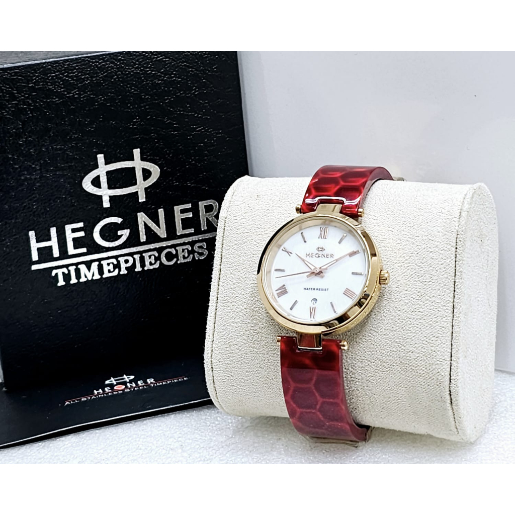 Jam Tangan Hegner 397 Fashion Wanita Analog Keramik Mika Stainless Original Watch