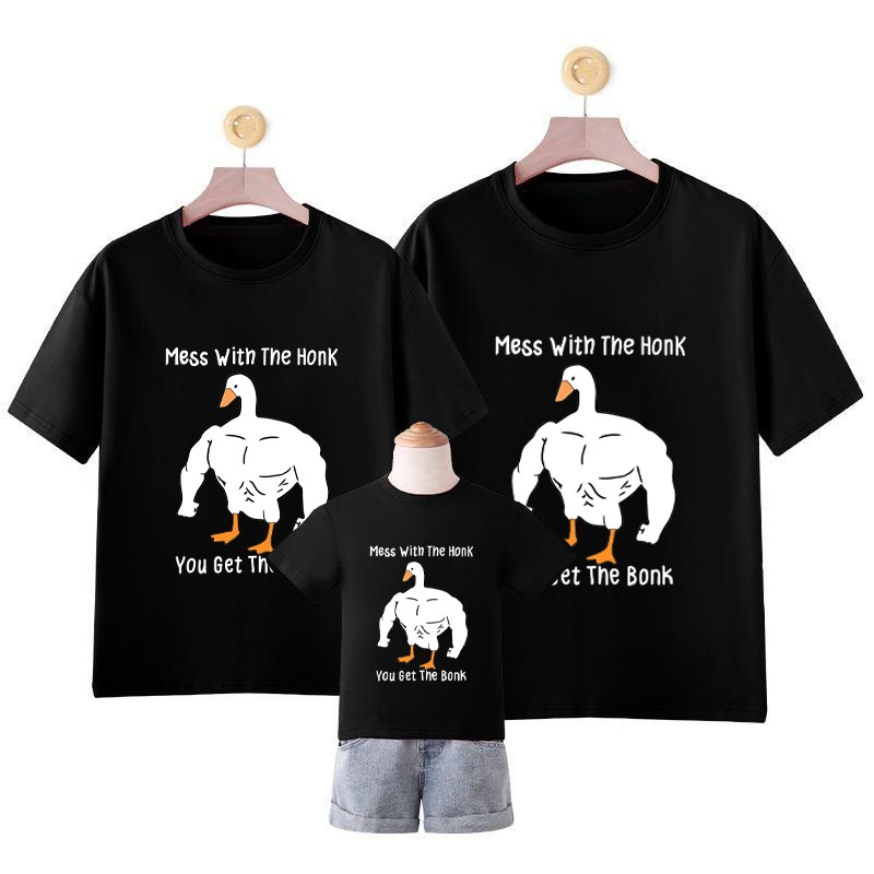 Mokokomo T-shirt Baju Couple Keluarga Honkduck Kaos Couple Atasan Couple Keluarga