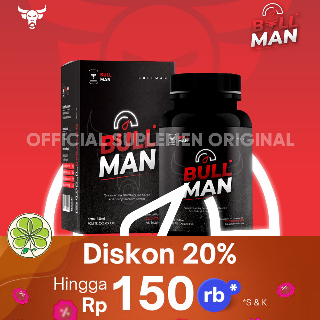 BULLMAN - SUPLEMEN HERBAL 100% UNTUK STAMINA & VITALITAS PRIA DEWASA