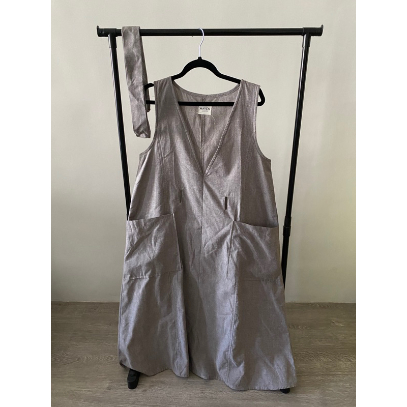 preloved dress midi Maven Kellan in grey