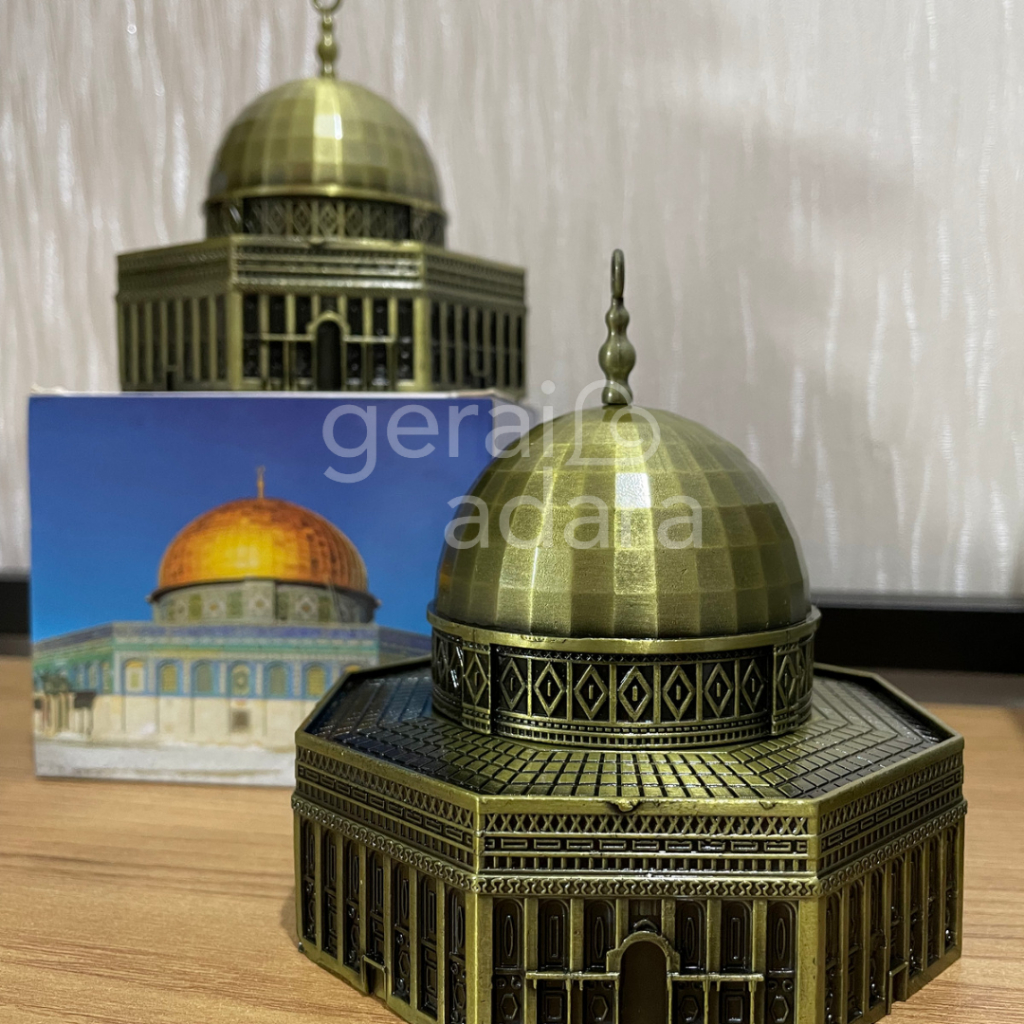 Pajangan Miniatur The Dome of The Rock Masjid Kubah Sakhra Gerai Adara