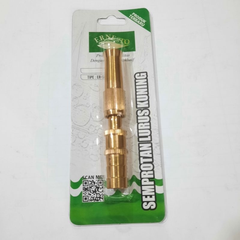 Semprotan Lurus Kuningan Ernesto / Nozzle Spray / ER SL-1 / Semprotan Cuci Motor