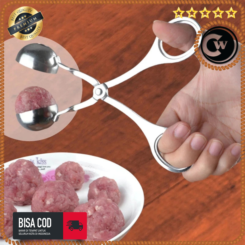 Cetakan Bakso Model Gunting Serbaguna Meatball Scoop Stainless Steel