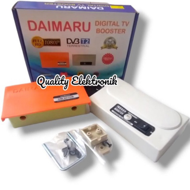 ALAT PENGUAT SINYAL ANTENA TV DIGITAL BOOSTER SET ISI 2 BOOSTER ATAS DAN BAWAH DAIMARU