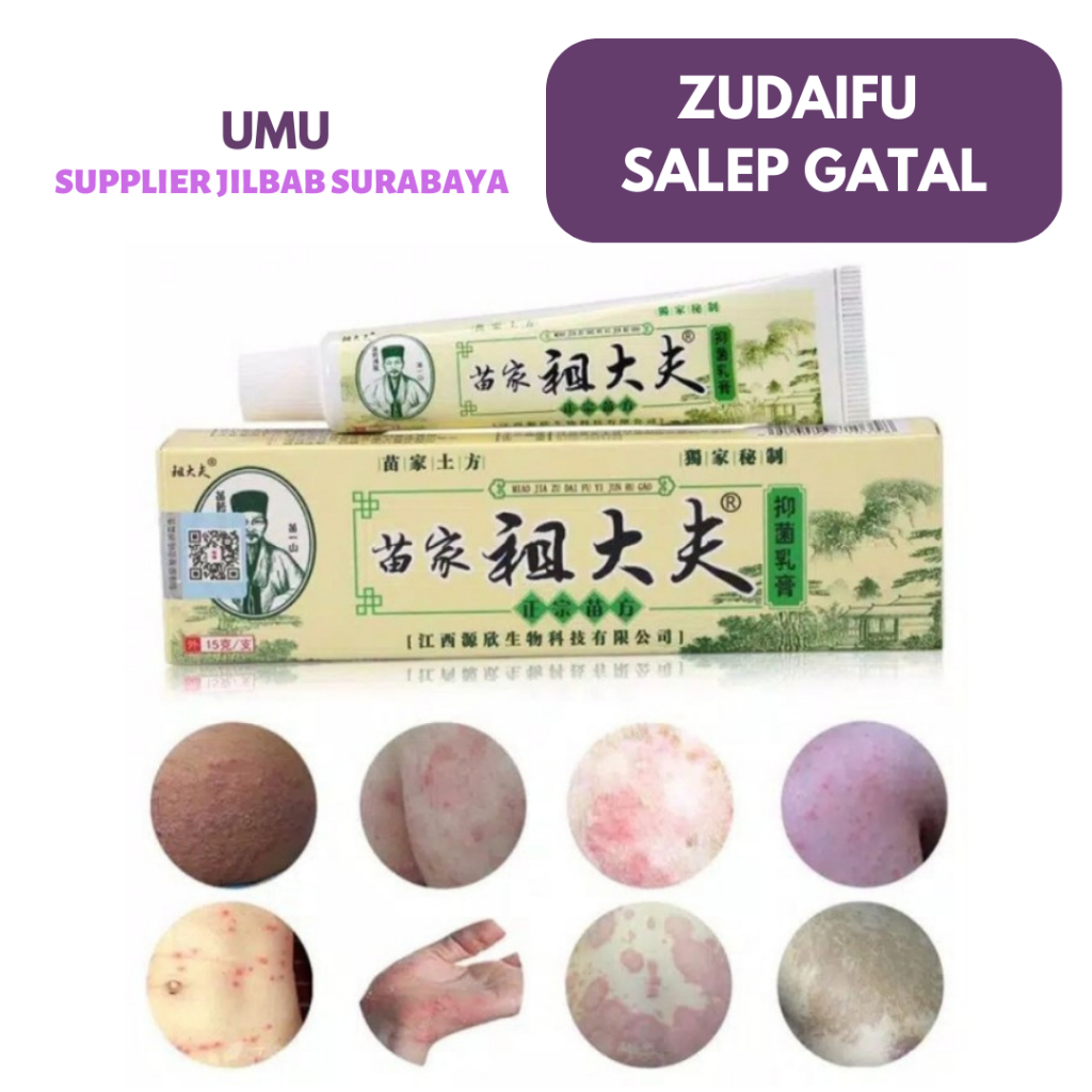 (UMU SUPPLIER) ZUDAIFU SALEP OBAT ORIGINAL UNTUK ALERGI GATAL JAMURAN JERAWAT EKSIM PSOARISIS