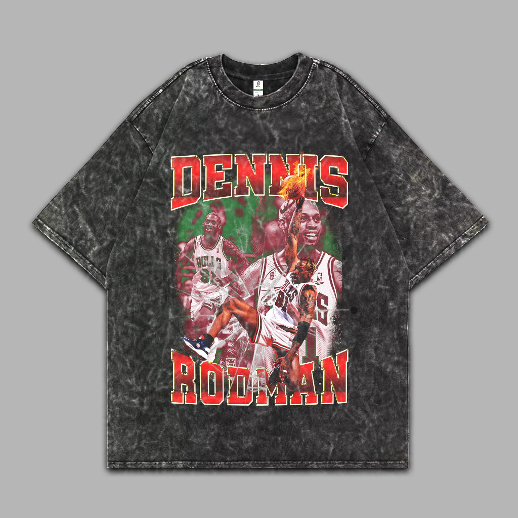 Dennis Rodman Rap Tee Vintage Oversize Washed Tee