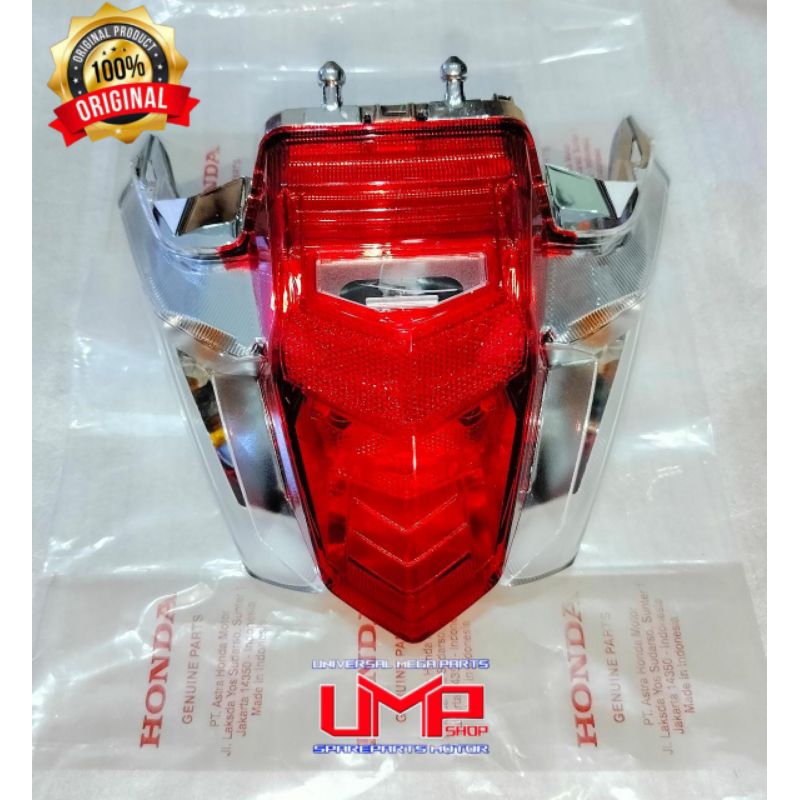 LAMPU STOP BELAKANG ASSY HONDA SUPRA X 125 FI NEW 33710-41-N01 STOPLAMP BELAKANG HONDA SUPRA X 125 FI ORIGINAL Light Unit RR Combination – Supra X 125 FI