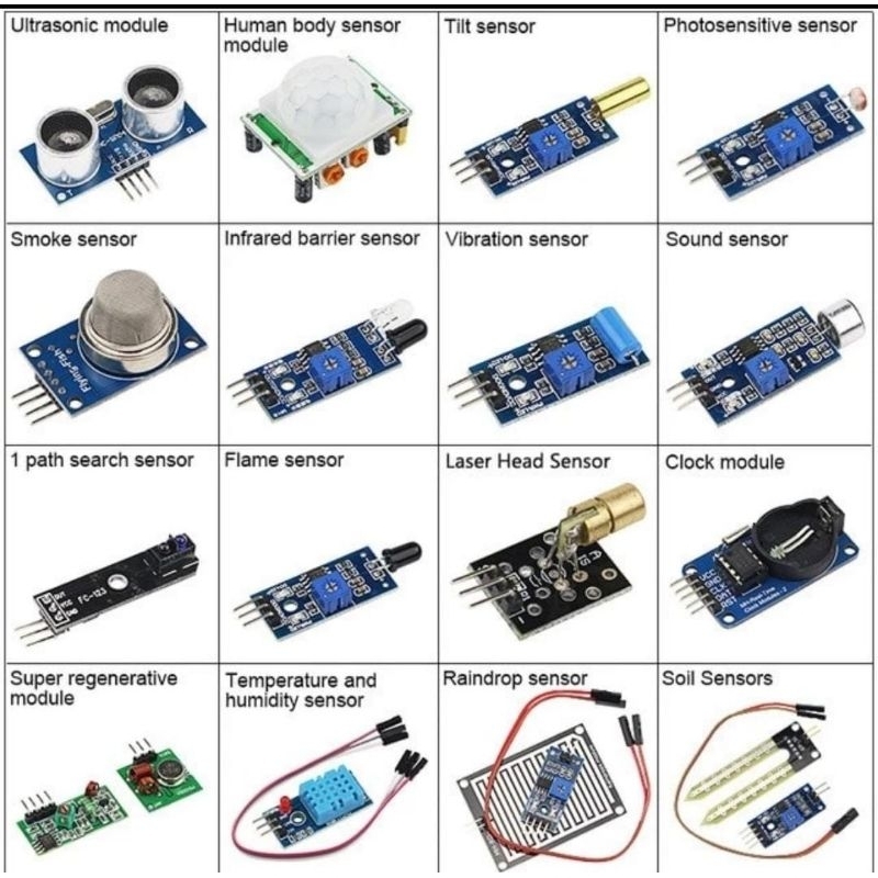 16 in 1 sensor kit untuk arduino compatible