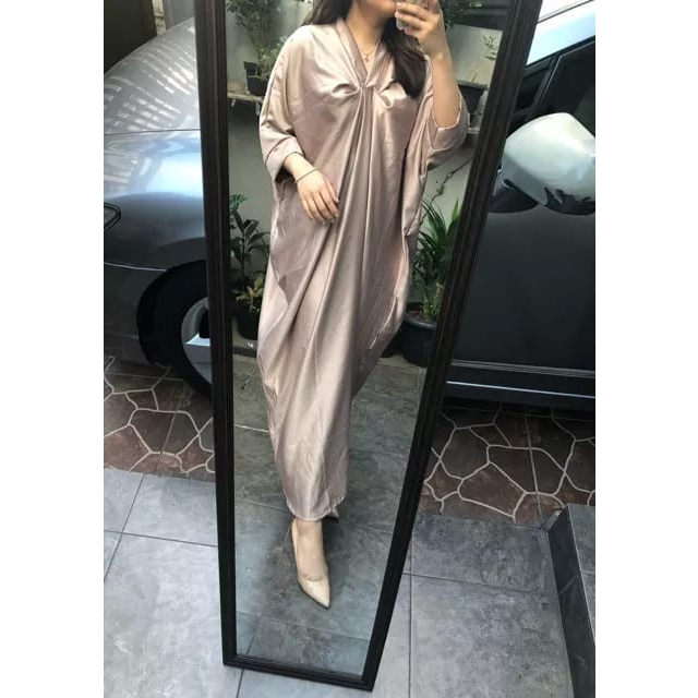 [[ BISA COD ]] KAFTAN SATIN / KAFTAN BAHAN SATIN VALVET PREMIUM / FASHION PREMPUAN MUSLIM / BAJU SET