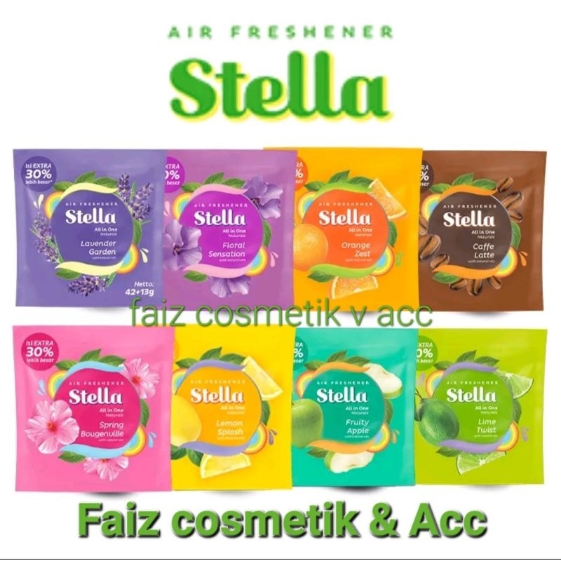 STELLA AIL IN ONE 42GR +13GR (55GR) kemasan baru isi lenih besar