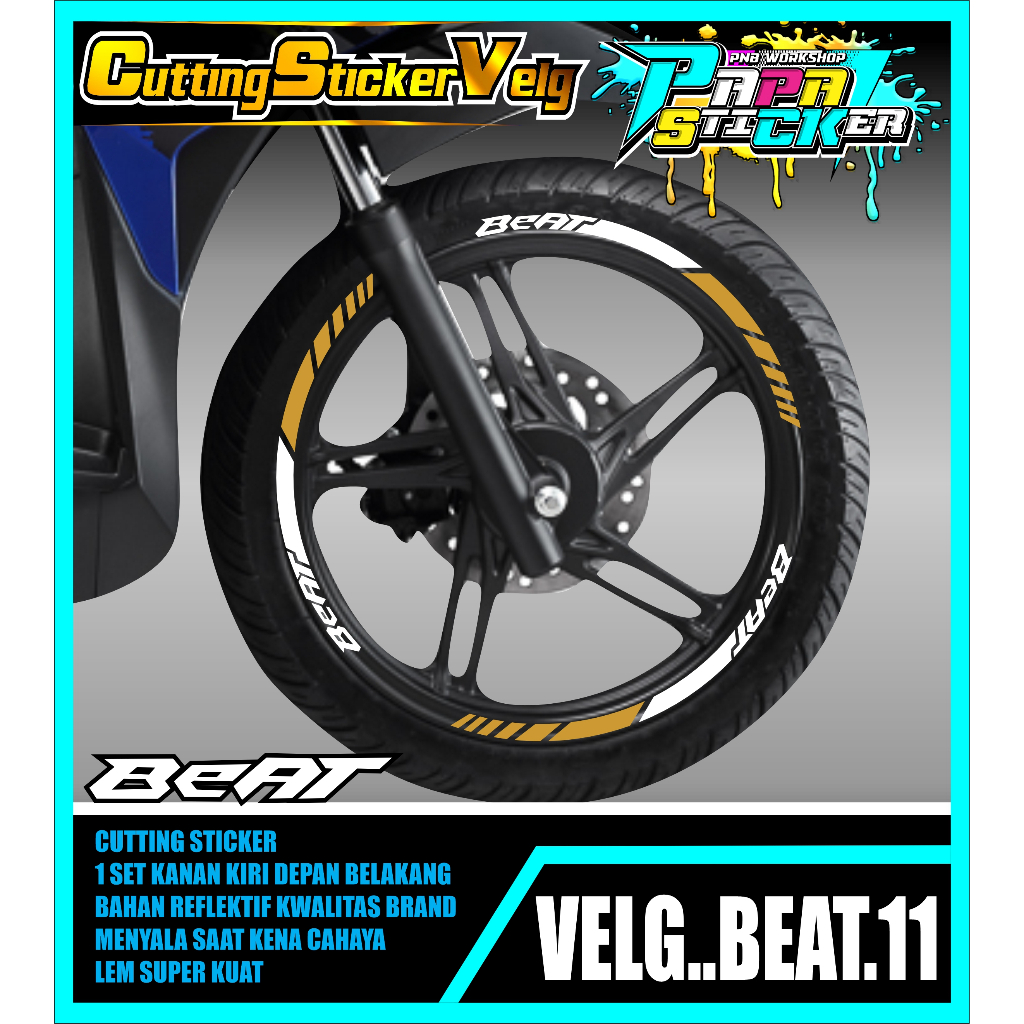 STIKER  VELG BEAT CUTTING STICKER VELG BEAT CUTTING VARIASI 11