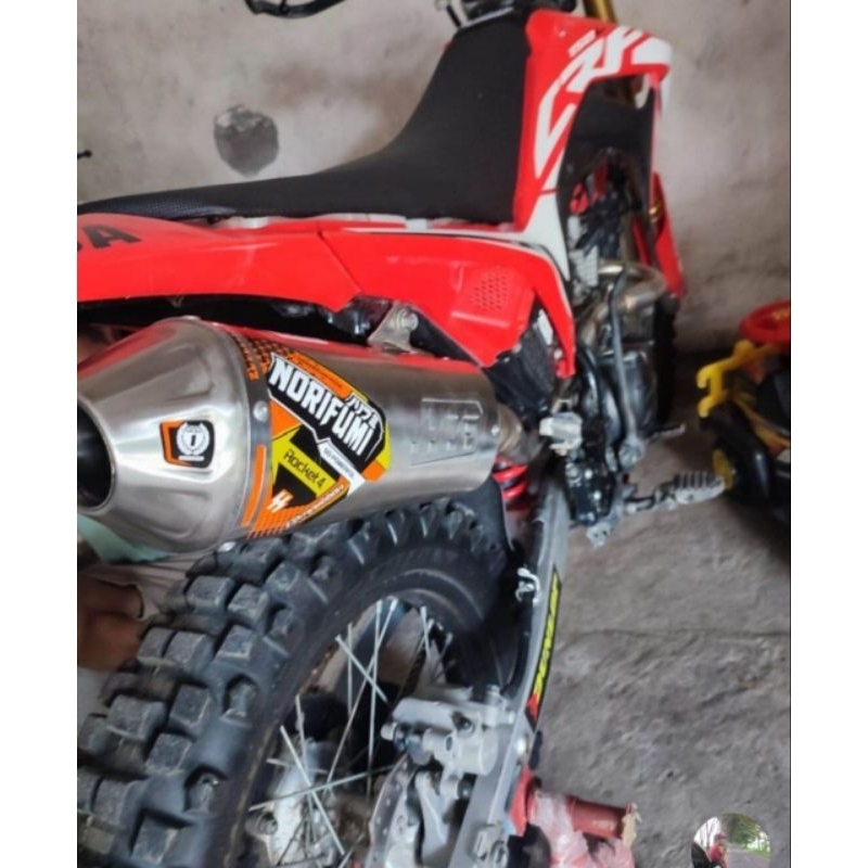 Knalpot Norifumi roket 4 kompetisi klx dtraxker crf dan wr