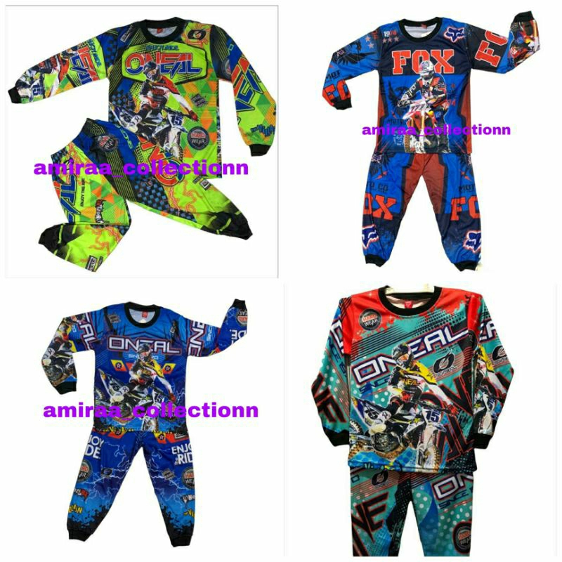 COD / SETELAN BAJU BALAP MOTOR CROSS ANAK TERBARU / BAJU SEPEDA ANAK
