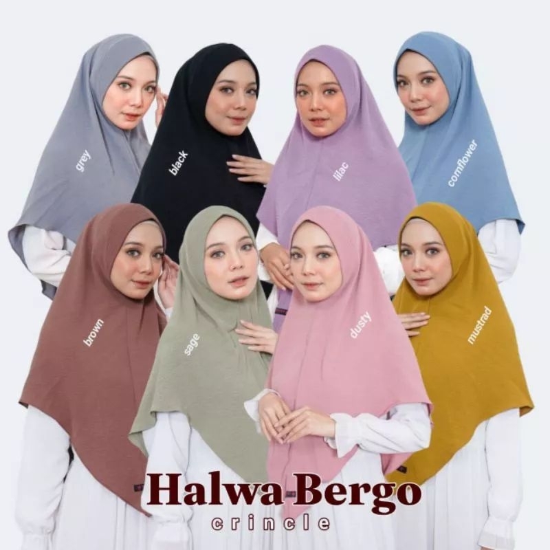 HALWA BERGO CRINCLE BY NAYMA HIJAB