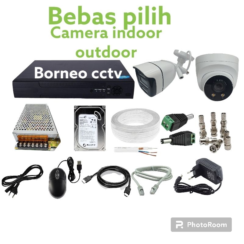 PAKET CCTV COLORVU 5MP 8 CHANNEL 5 KAMERA AUDIO COLORVU 1080P