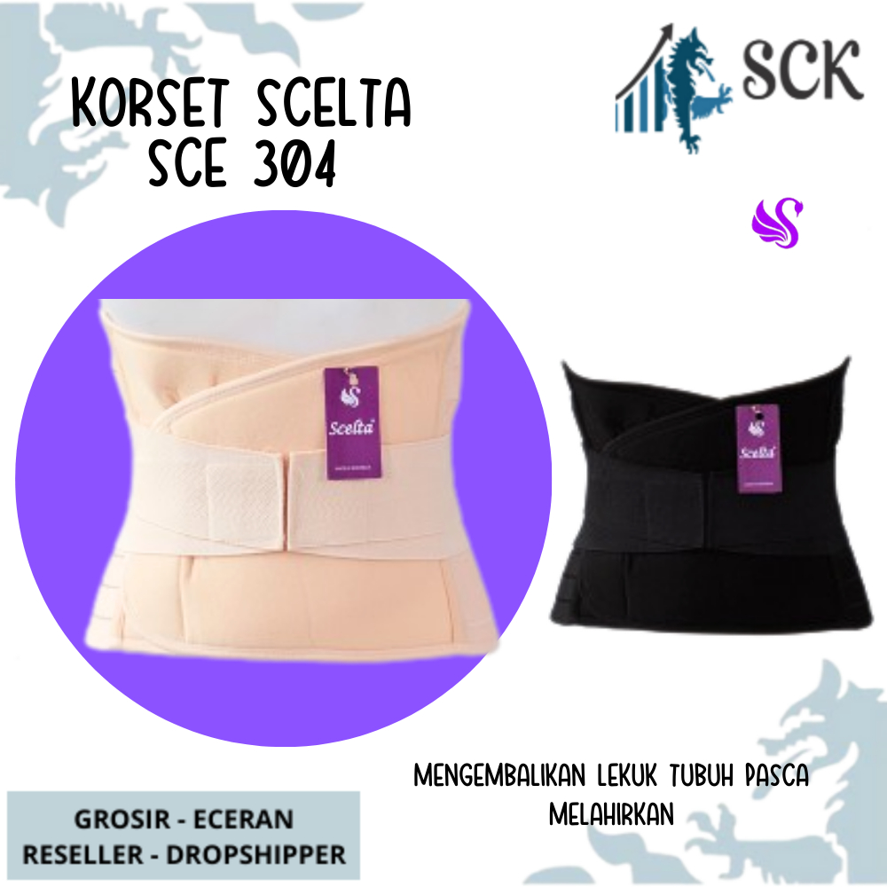 Korset SCELTA 304 Korset Pelangsing / Pengecil Perut stlh Melahirkan Wanita / Korset 304 - sckmenwear GROSIR