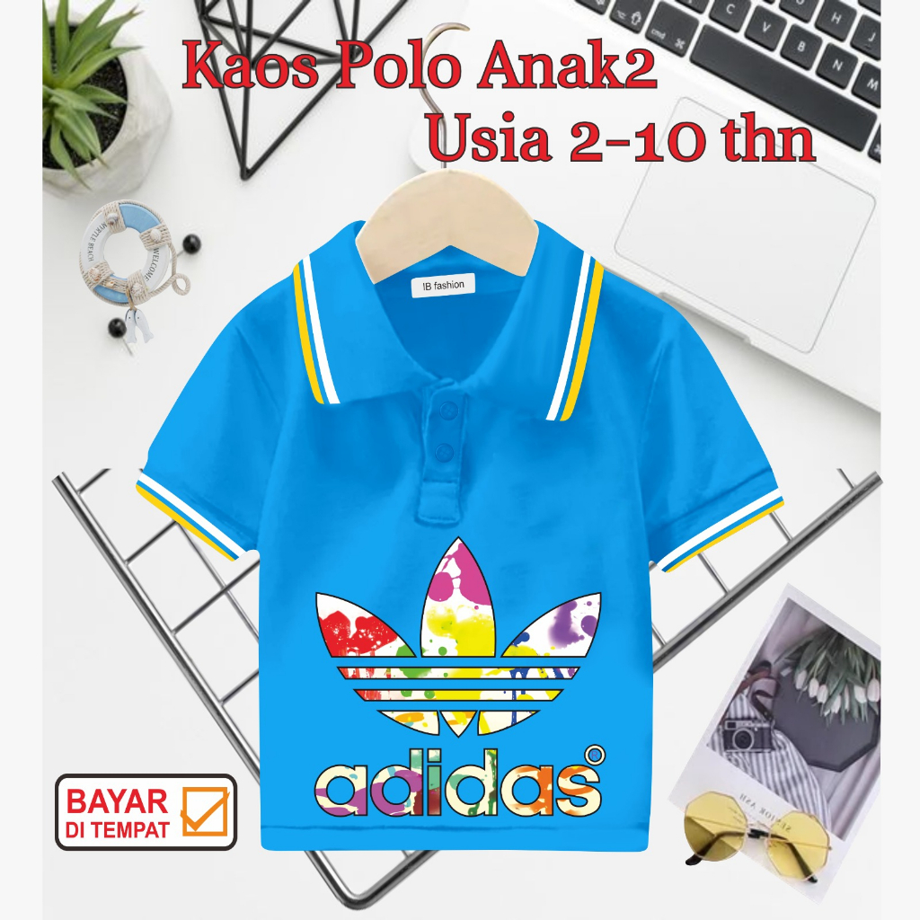 ((IB))KAOS ANAK2 KERAH POLO/4D1D4Z DIGITAL SABLON