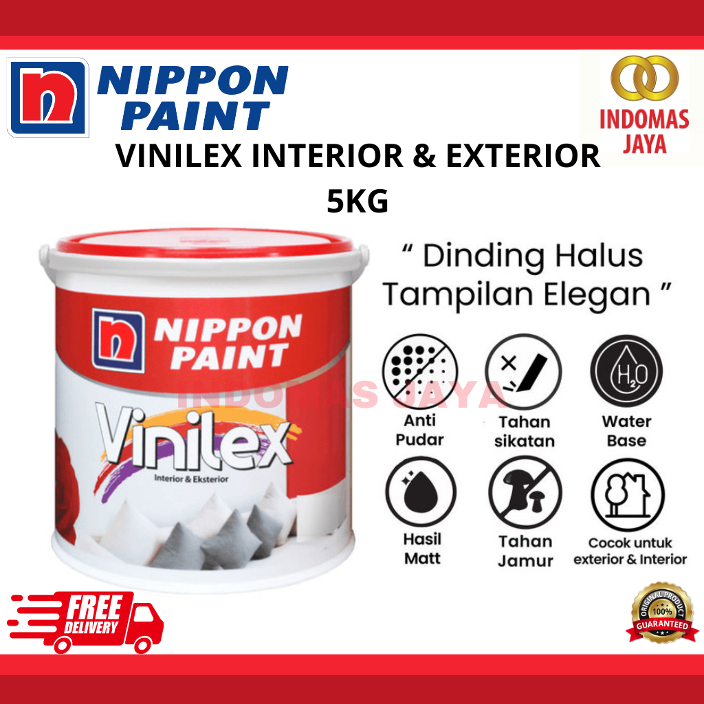 Cat Tembok Vinilex / Cat Ekterior dan Cat Interior 5 KG Cat Tembok Interior Vinilex 5kg