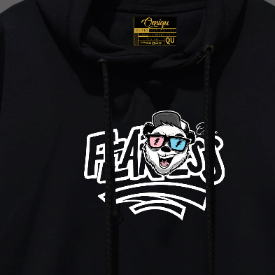 HOODIE PRIA DAN WANITA ORIGINAL OENIQU MOTIF FEARLES