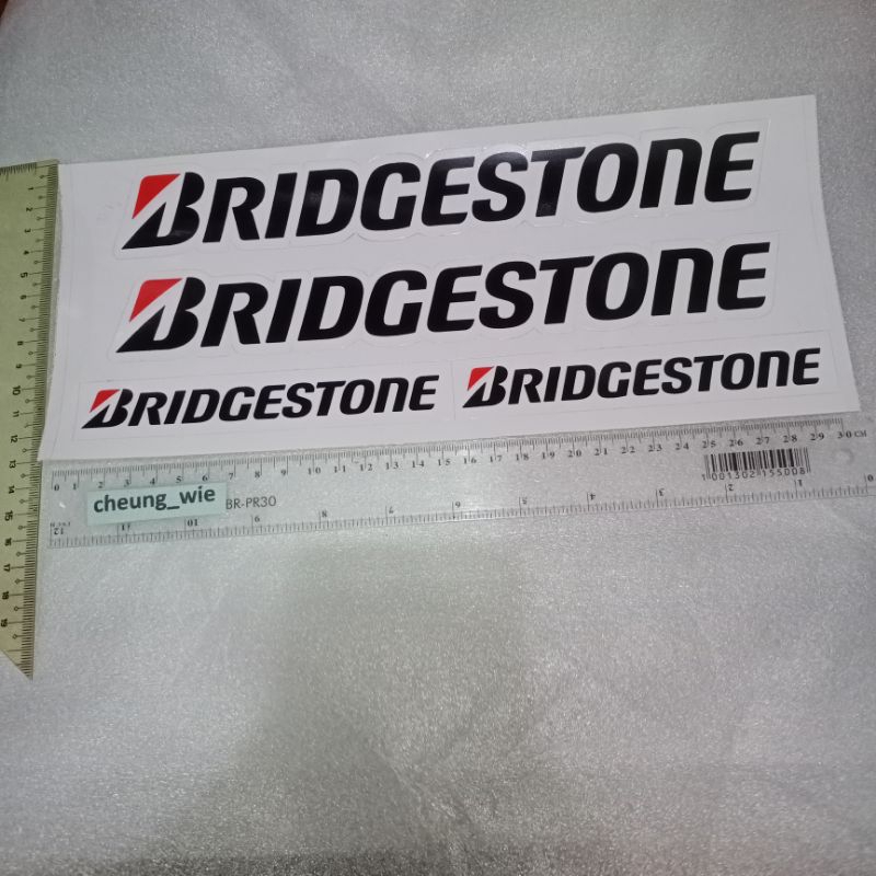 

stiker Sticker pack Bridgestone Harga set 1pack/lembar